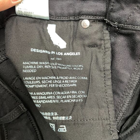 AG Adriano Goldschmied Farrah Ankle High Rise Skinny Jeans Women 25R Black 26x29 - Picture 12 of 16